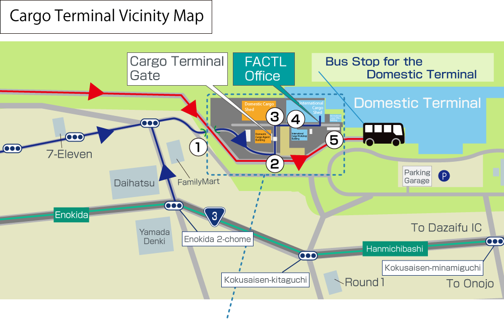 Cargo Terminal Vicinity Map